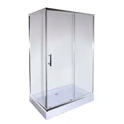Душевая кабина Bravo Nisa 120Т 000022475, универсальная, прозрачный, матовый хром
