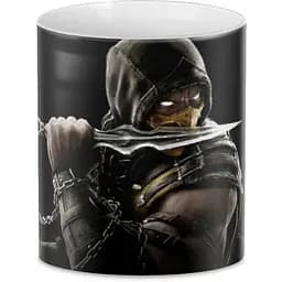 Кухоль GeekLand Mortal Kombat Мортал Комбат з ножем MK.02.24 330 мл білий