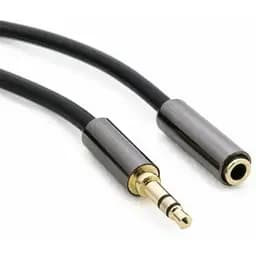 Звуковой удлинительный кабель ExtraDigital 3.5 мм F - 3.5 мм M 3 м черный (KBA1641)