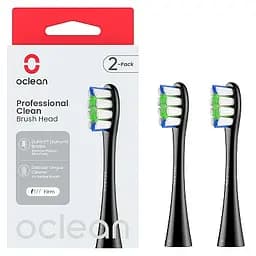 Насадки для зубної щітки Oclean Professional Clean Brush Head for On SE Air X F1 2шт P1C5 B02 Black - мініатюра 2