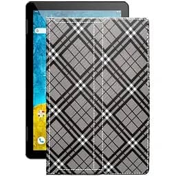 Чохол StatusCASE з екошкіри для планшету Umax VisionBook 10A LTE Клітинки