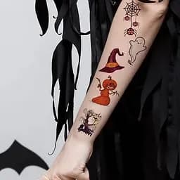 Набір дитячих тимчасових тату "Хелловін" kids-tatto-halloween-set-30 - мініатюра 5