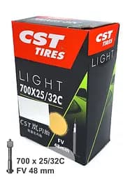 Камера велосипедна CST Light 28 (700x25/32C) FV 48 мм (G00013421) - мініатюра 2