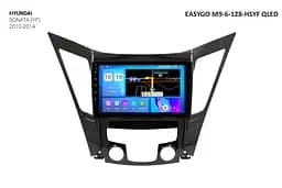 Штатна автомагнітола EasyGo M9-6-128-HSYF QLED Hyundai Sonata (YF) 2010-2014