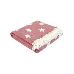 Плед Lotus Home - Star throw бургунди 130x170