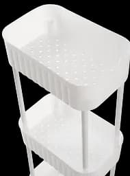 Етажерка 3-х ярусна 6020 Honeycomb WHITE 17х27х73 см VIOLET HOUSE meb0000380 - мініатюра 4