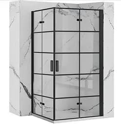 Душевая кабина Rea Molier 2 90x90 black REA-K8538 + REA-K8538, Черный матовый, Универсальная, прозрачная