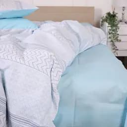 Підковдра MirSon Ranforce Elite 17-4834 Clarissa 220 x 240 см блакитна (2200009576379) - мініатюра 5