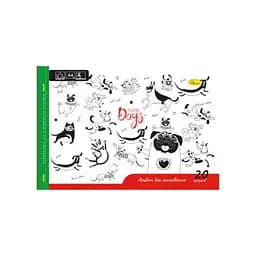 Альбом для малювання Апельсин A4 Playing Dogs АП-0303-6 скоба з перфорацією