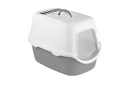 Stefanplast Cat toilet Cathy with filter - Закрытый туалет для котов с фильтром серый