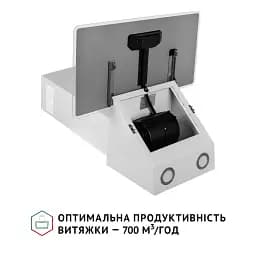 Витяжка декоративна похила Perfelli VICCO 6HM BIANCO - мініатюра 6