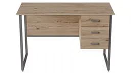 Комп'ютерний стіл Ferrum-decor Гаррі 75x140x70 сірий ДСП Дуб Сан-Марино 16мм (FRD-101484)