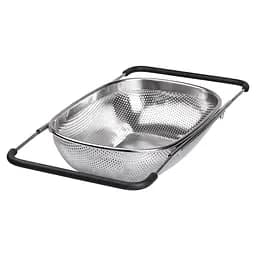 Друшляк-сито на раковину для миття продуктів 34*23,5*9 см Zhongjing HP-19-17 - мініатюра 8