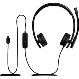 Комп'ютерна гарнітура Logitech H570e Stereo USB-C Black (981-001431) - мініатюра 5
