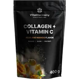 Колаген і вітамін С VitalHarmony Collagen pluc C, 400 грам - Груша-манго