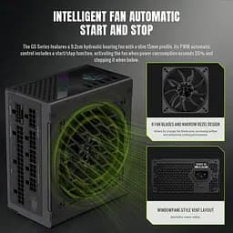 Блок живлення GameMax GS 650G V25 650W SFX 80+ Gold (GS 650G V25) - мініатюра 9