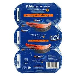 Анчоуси в соняшниковій олії A comer del mar 120 г