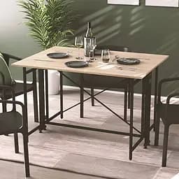 Стол-книга трансформер Орион 3 Ferrum-decor 750x1150x880 Черный металл ДСП Дуб Сонома 16 мм (FRD-105084)