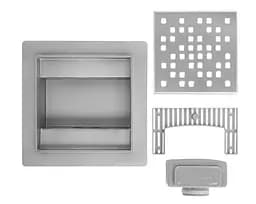 Трап для душу Rea Dots 12x12 nickiel brushed REA-G6202 - мініатюра 5
