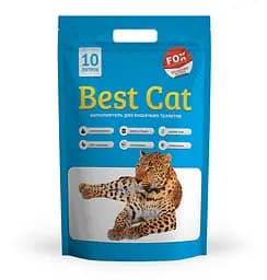 Силикагелевый наполнитель Best Cat Blue для кошачьего туалета с запахом морского бриза 10 л