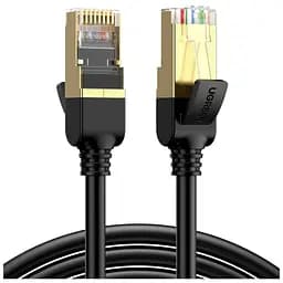 Патч-корд 15м, F/FTP cat 7 RJ-45 black Ugreen (U_11274)