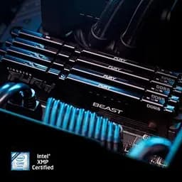 Модуль пам'яті для комп'ютера DDR5 64GB (2x32GB) 5200 MHz Beast Black Kingston Fury (ex.HyperX) (KF552C40BB2K2-64) - мініатюра 8
