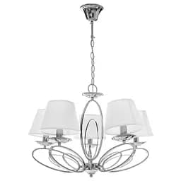 Люстра підвісна Brille з абажуром класична E14 40W CH (BKL-597S/5)