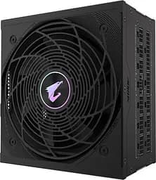Блок питания 1000 Вт, Gigabyte AORUS ELITE P1000W, черный, модульный, 80+ Platinum, 12 см FDB, 8xSATA/4xMolex/1x16-pin