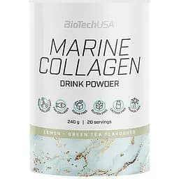 Для суглобів та зв'язок BiotechUSA Marine Collagen Lemon-green tea 240 г