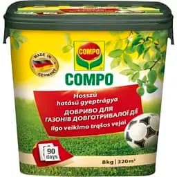 Тверде добриво тривалої дії для газонів COMPO 8 кг