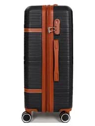 Валіза середня M ABS-пластик Worldline Airtex 629 67×45×27см 74л Чорна - мініатюра 5