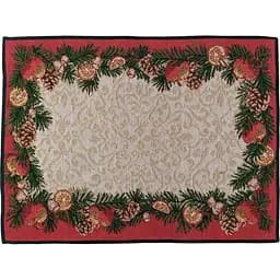 Салфетка Рождественский венок с апельсинами