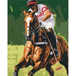 Картина за номерами на підрамнику Brushme Гравець в поло