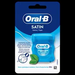 Зубна нитка Oral-B Satin Tape м'ятна вощена 50 м