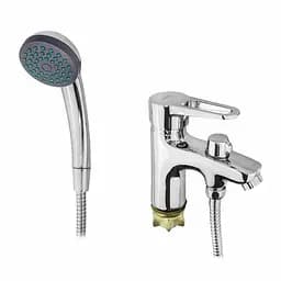 Смеситель для ванны Wezer PUD1-SH045 с душевой лейкой хром