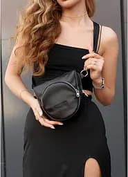 Сумка жіноча Sambag Sofi N чорна 20 х 18 х 5 см (88193001n) - мініатюра 2
