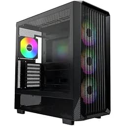 Корпус Montech X5, черный, Mid Tower, без БП, для E-ATX/ATX/Micro ATX/Mini ITX, 1xType-C/1xUSB 3.0/2xUSB 2.0, макс. CPU