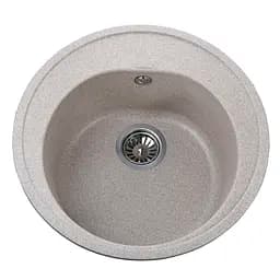 Кухонна мийка гранітна Globus Lux Martin мигдаль 510мм-А0008, Терра