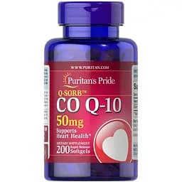 Коензим Puritan's Pride Q-SORB Co Q-10 50 mg 200 капсул