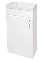 Тумба навісна ПіК Сіметрі ліва + раковина Cersanit Como 40 см Білий 30412