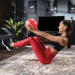 Фітбол Hop-Sport 25см червоний - мініатюра 4