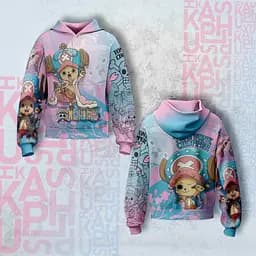Худі спортивне з 3D принтом Chromatic One Piece 29223 L