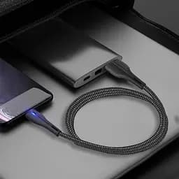 Кабель ColorWay USB - micro USB (M/M), PVC + Led, 2.4 А, 1 м, Black (CW-CBUM034-BK) - мініатюра 5