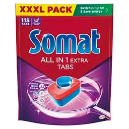 Таблетки для посудомийної машини Somat Все в 1 Екстра 115 шт.