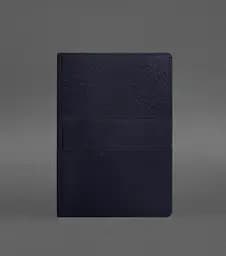 Кожаный блокнот А5 (софт-бук) 9.3 синий Краст