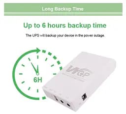UPS ИБП бесперебойное питание для роутера, терминала GPON/EPON WGP 5V/9V/12V 10400mAh - мініатюра 6
