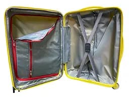 Валіза мала ручна поклажа Milano bag 050 поліпропілен S Жовтий - мініатюра 7