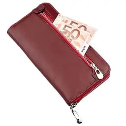 Жіночий шкіряний гаманець-клатч ST Leather 10х20 см acs0014731 - мініатюра 5