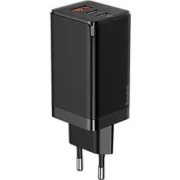 Мережевий зарядний пристрій Baseus GaN2 Pro Quick Charger 1USB + 2Type-C 65W CCGAN2P-B01 Black