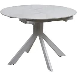 Стол обеденный Prestol Асти раскладной 110/150x110x76 см белый